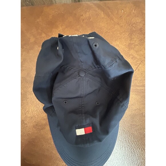 Tommy Hilfiger Logo Men’s OSFM Hat Baseball Cap Navy Blue Adjustable Hook Loop - Picture 3 of 9